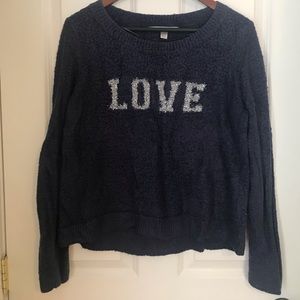 Very soft dark blue LOVE Lauren Conrad sweater